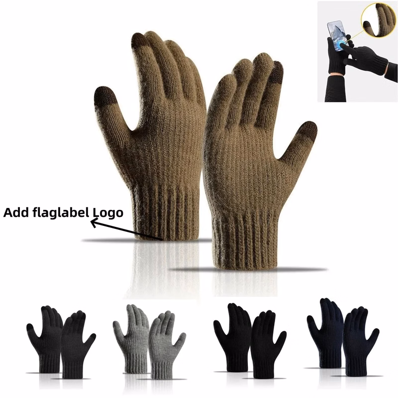 Winter Warm Knit Gloves - Touch Screen