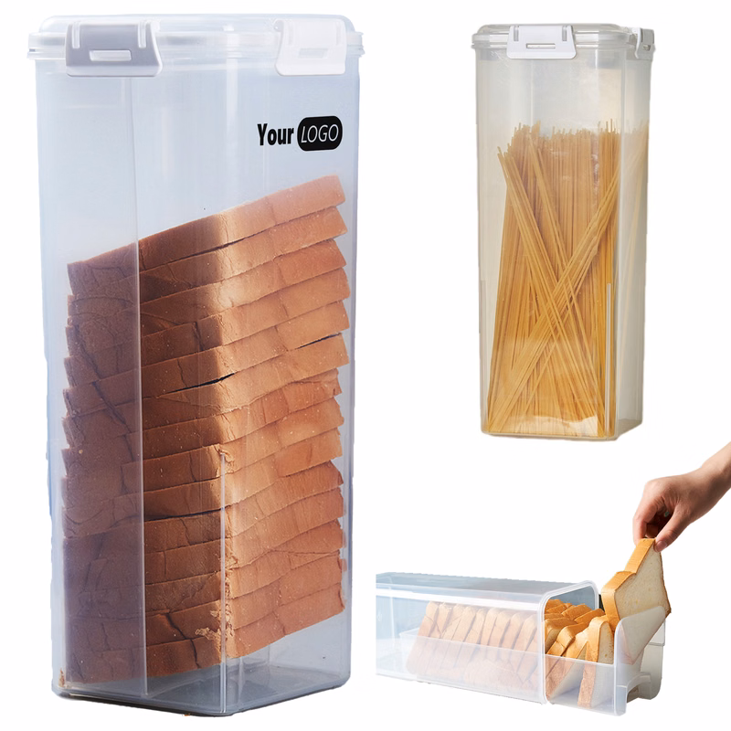 Plastic Fresh Bread And Toast Storage Box