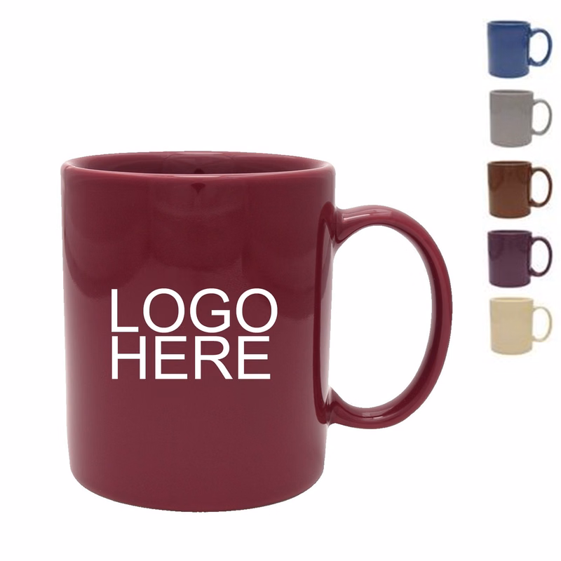 11 Oz Ceramic Solid Color Mugs