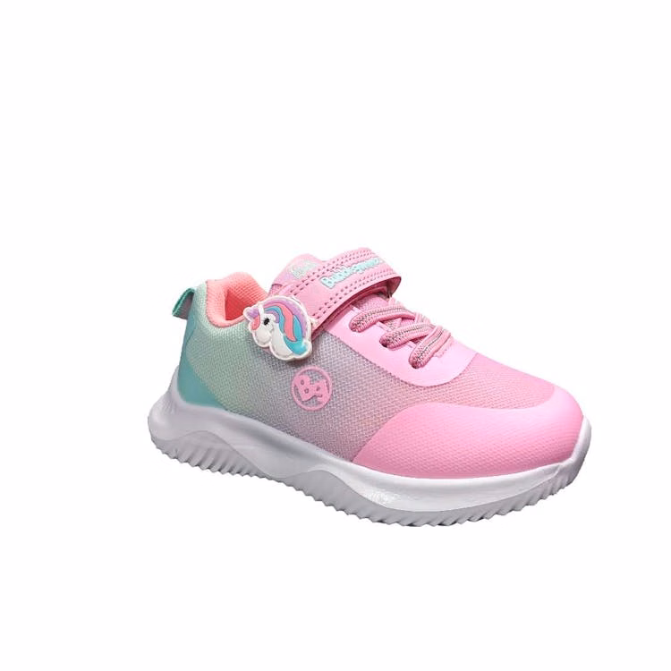 Girl's Velcro Sneakers - Size 6-10 Pink