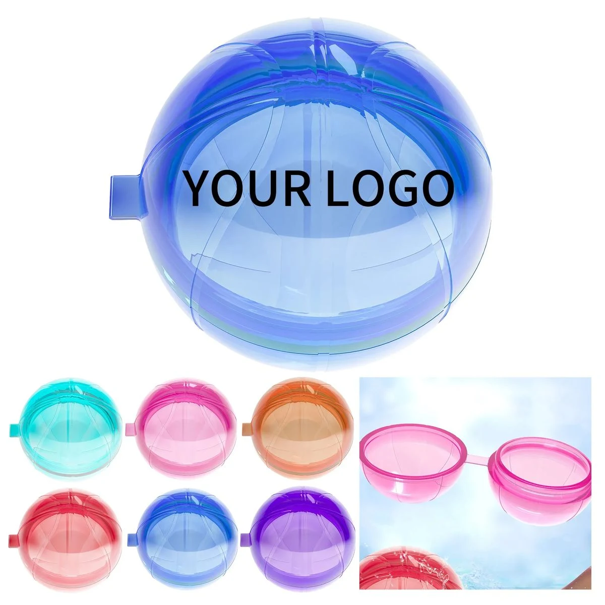 2.36 Inch Rubber Water Ball for Pool and Beach Fun 1