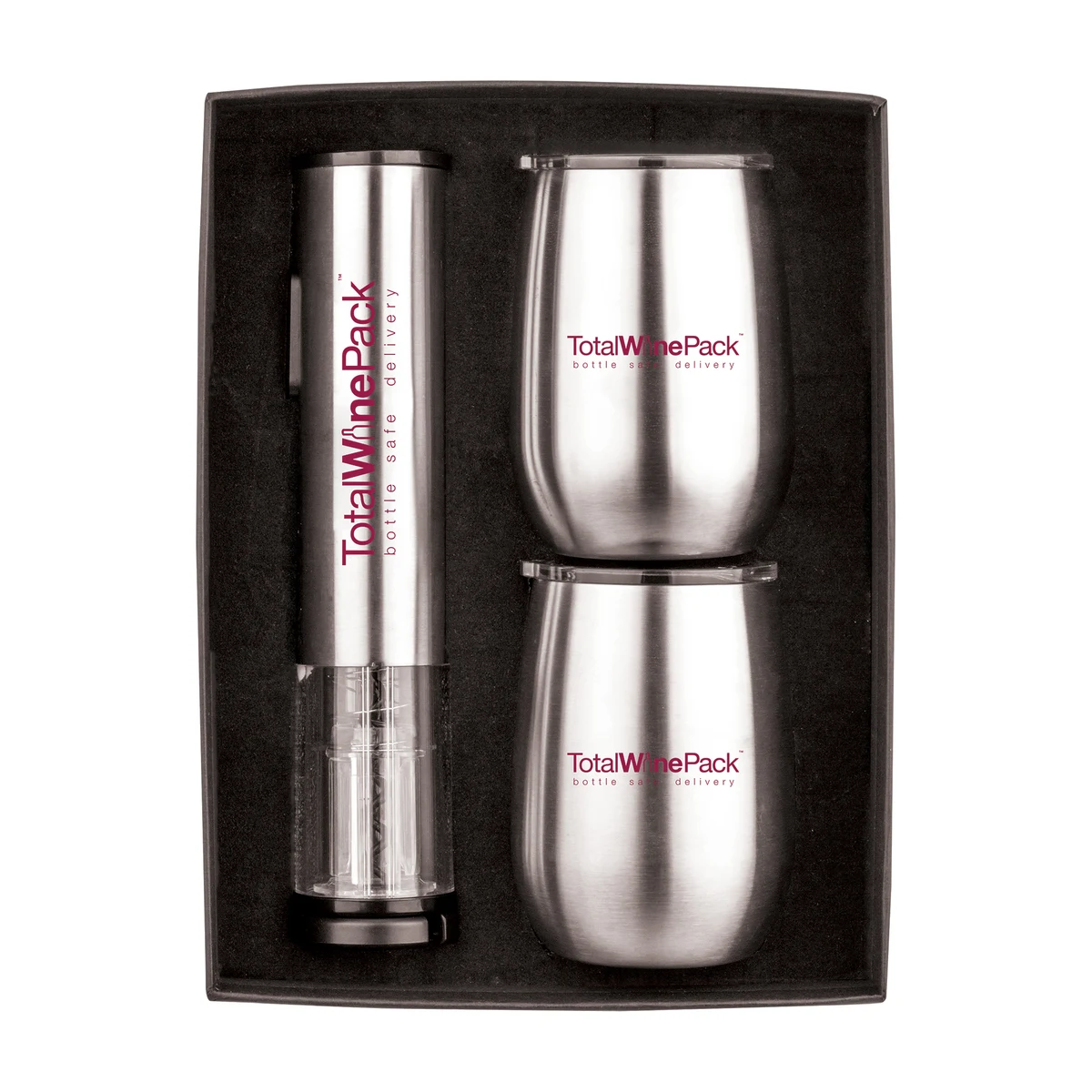 Rechargeable Wine Opener + Tumbler Set 1