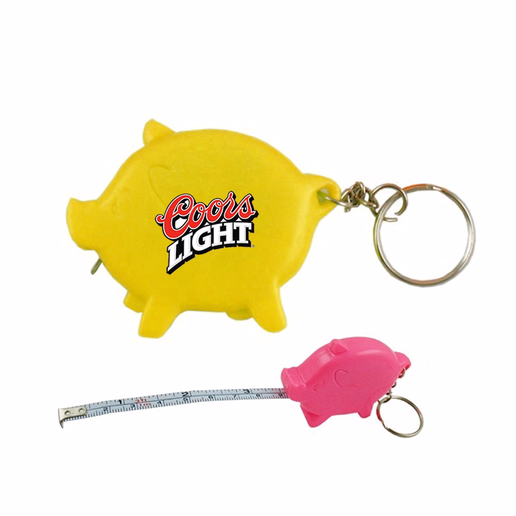 Pig Tape Measure W/Key Chain-Close Out