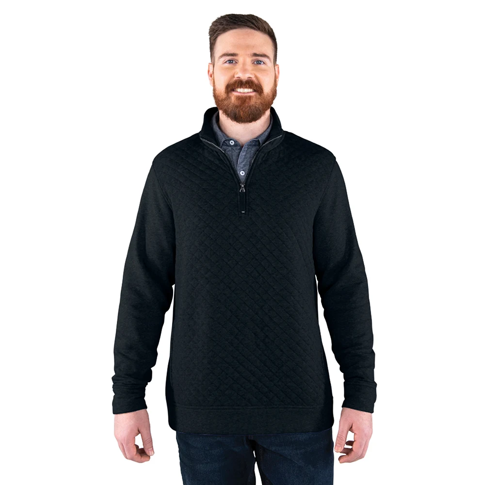 Men's Franconia Quilted Pullover, custom hoodie or sweatshirt with logo imprint 1