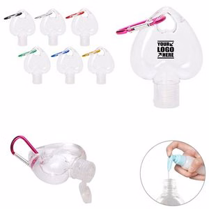 50ml Heart Dispenser Bottle With Carabiner