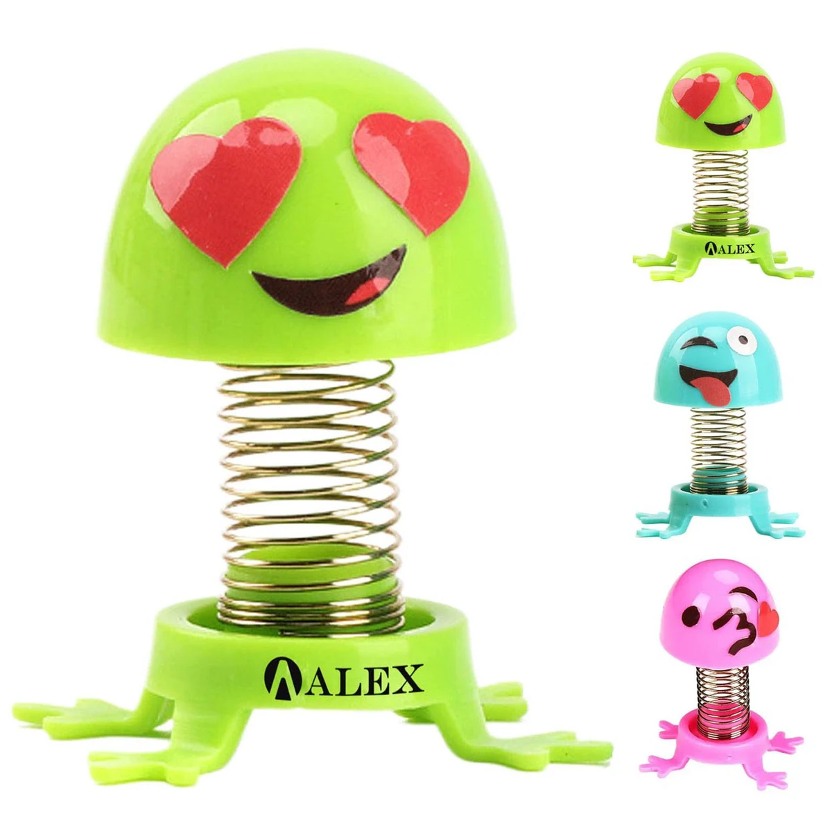 Compact Cute Plastic Bouncing Spring Toy Desk Ornament 1