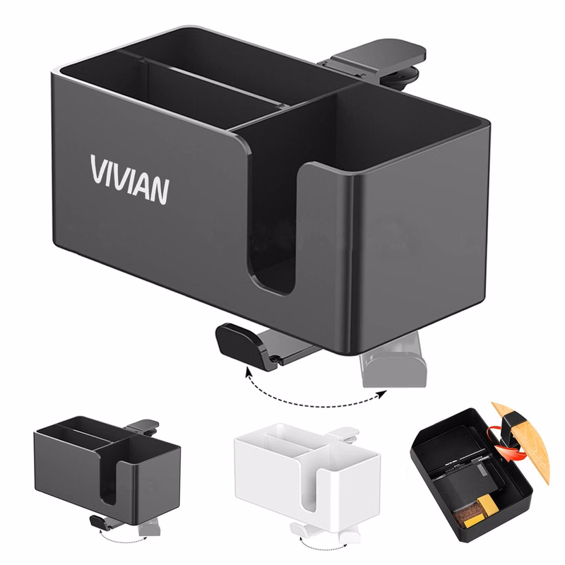 Multi Functional Aluminum Cup Phone Headset Desk Organizer
