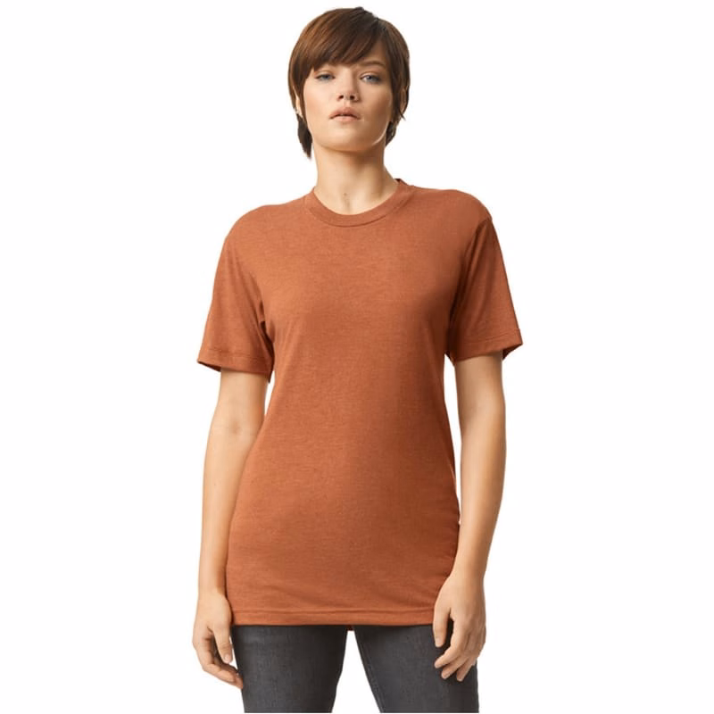 American Apparel Unisex Triblend Short-Sleeve Track T-Shirt