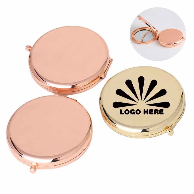 Metal Foldable Portable Makeup Mirror With Customized Logo