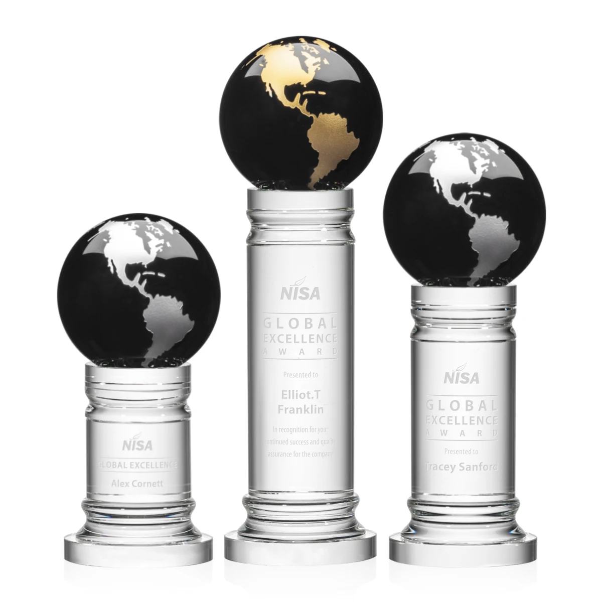 Colverstone Globe Award - Black/Gold 1