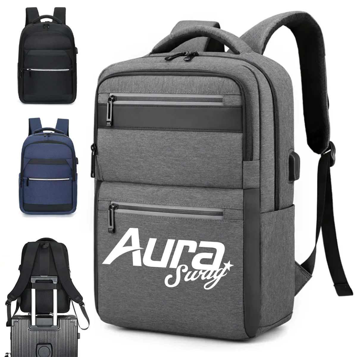 40L Durable Business Backpack W/ Zippered Front Pocket 1