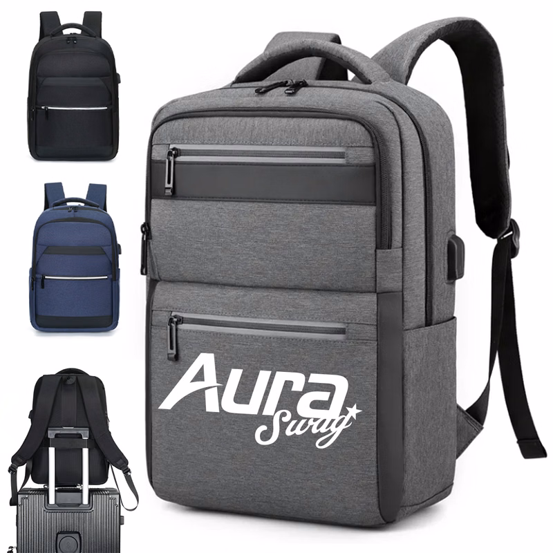 40L Durable Business Backpack W/ Zippered Front Pocket