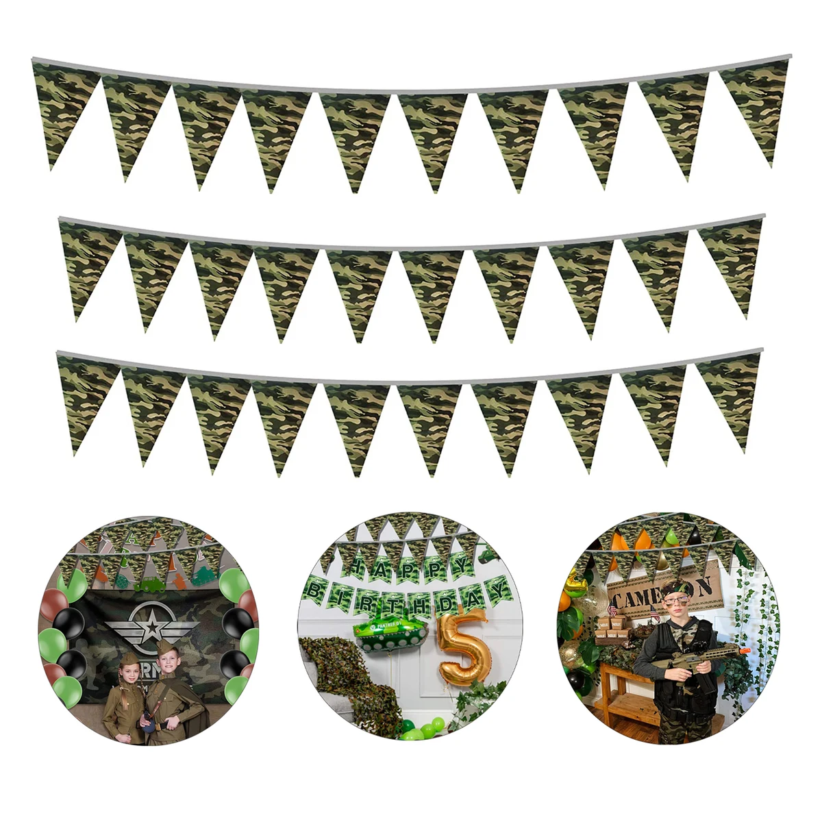 Army Camo Pennant Flag Banner 1