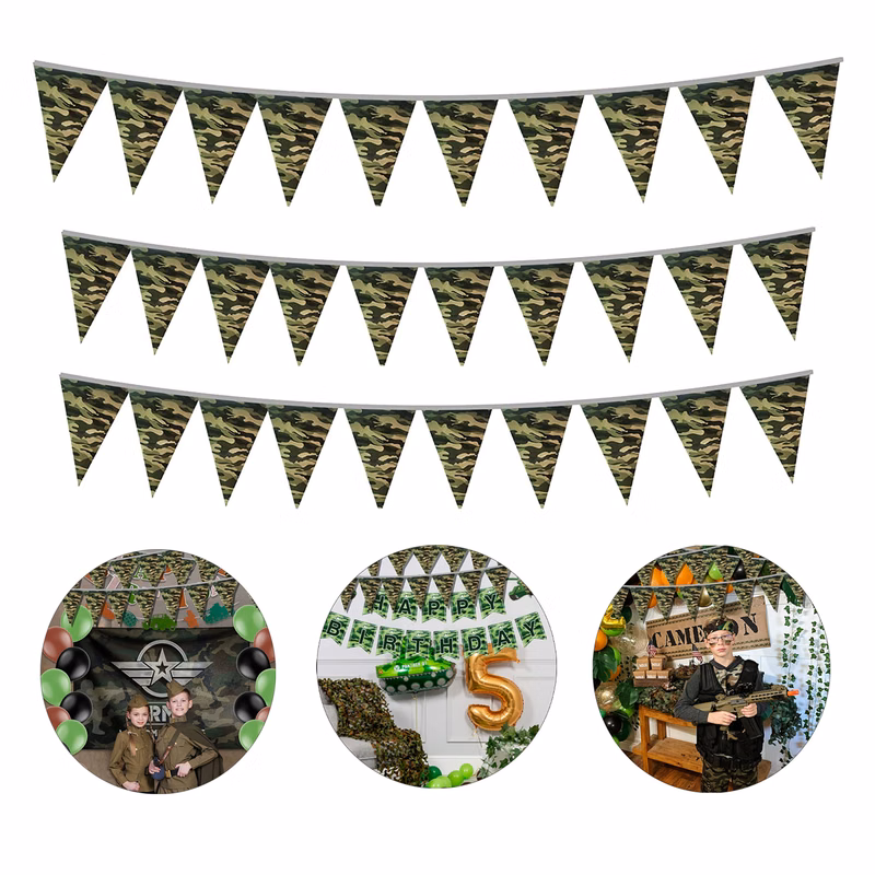 Army Camo Pennant Flag Banner