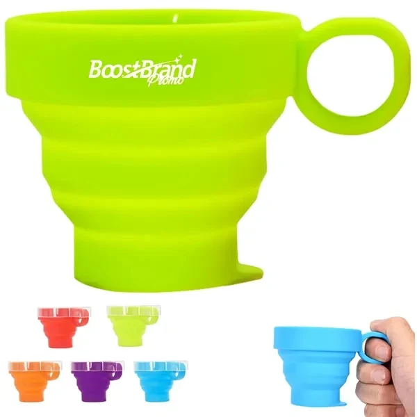 Custom Collapsible 3 oz Silicone Travel Cup — Portable Beverage Eco-Friendly Giveaway 1
