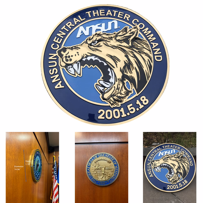 Wall Decoration School Office Company Badge