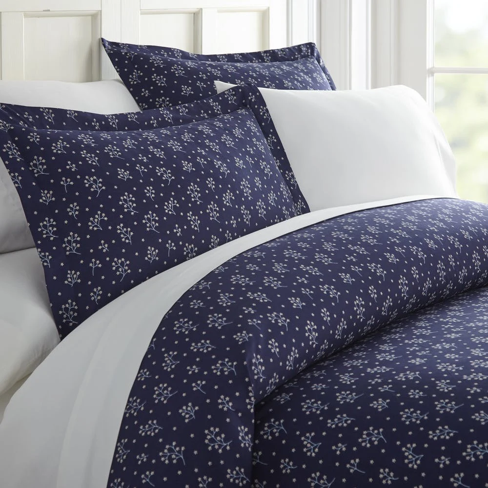 Duvet Cover Sets - Midnight Blossom Twin 2 Piece 1