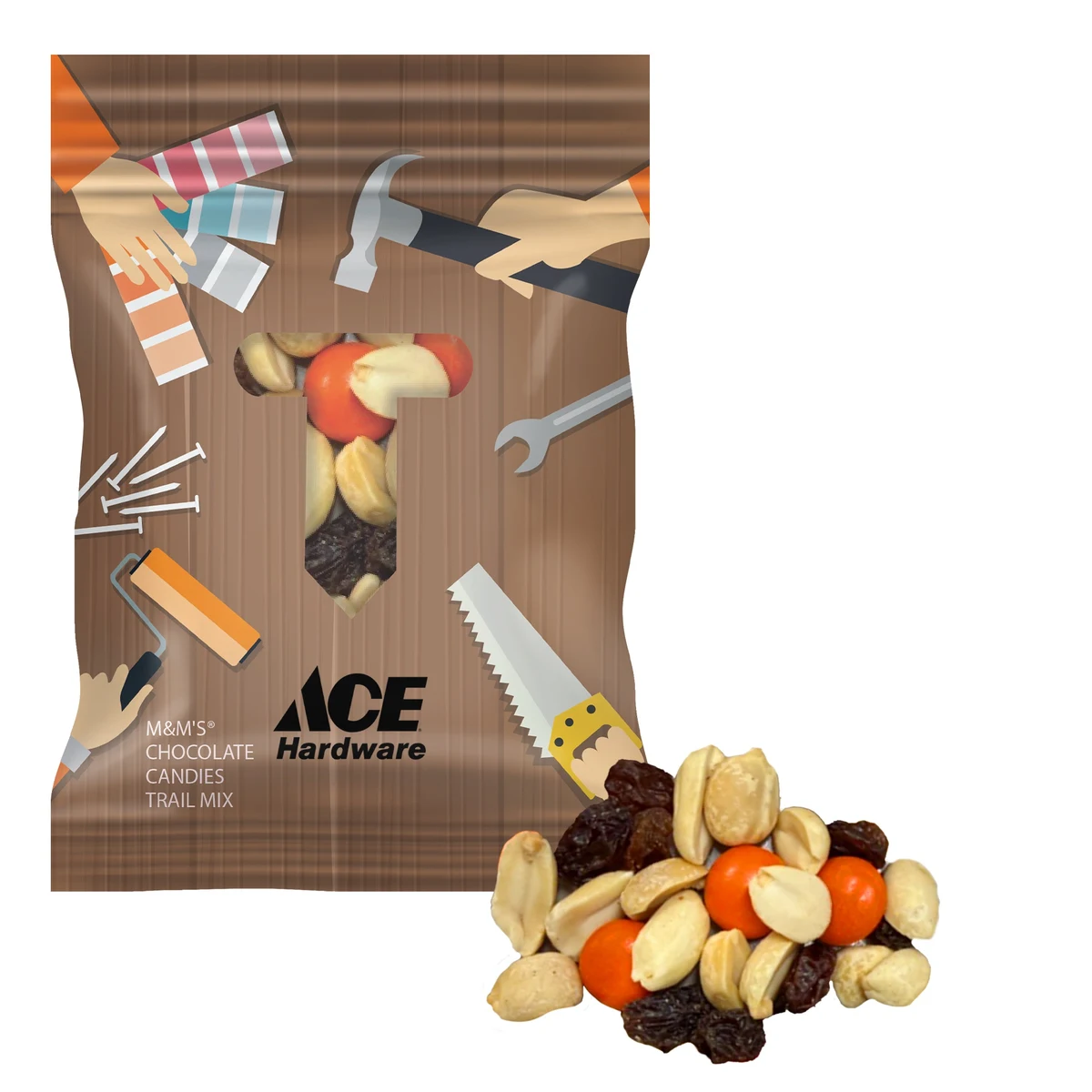 2oz Full Color Digibag with Color Choice M&M'S Trail Mix 1
