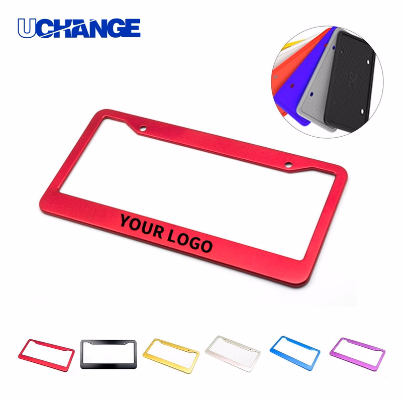 Aluminum License Plate Frame Two Hole 12.2" x 6.29" for Vehicles
