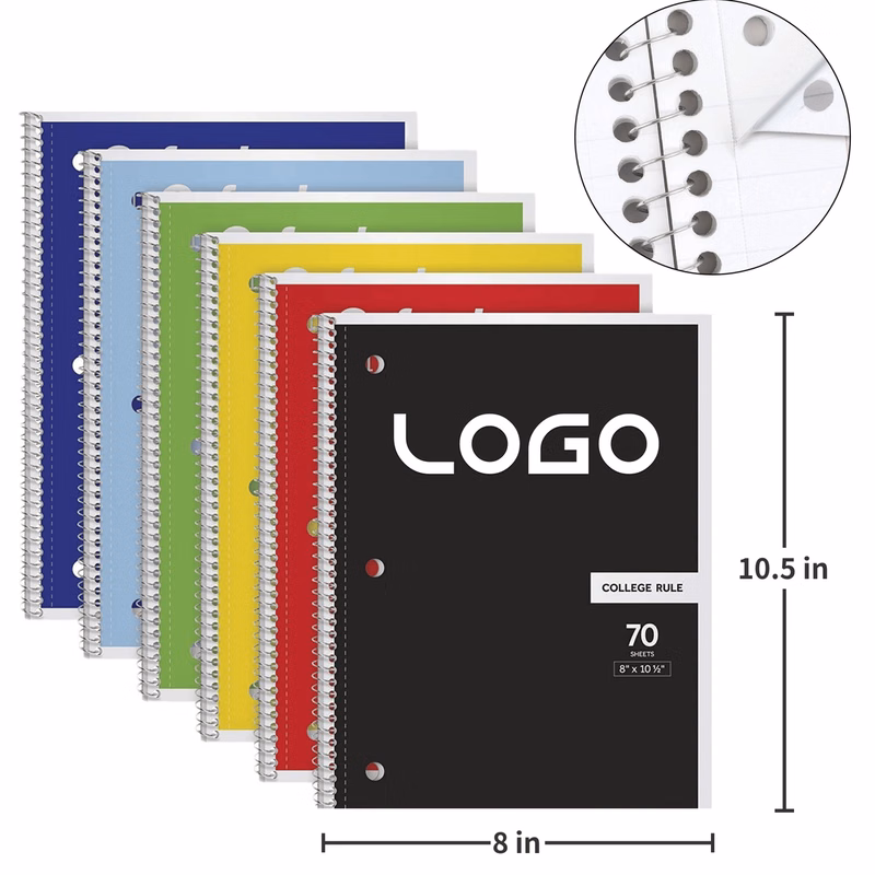 8x10.5 Inch Single Subject Notebook