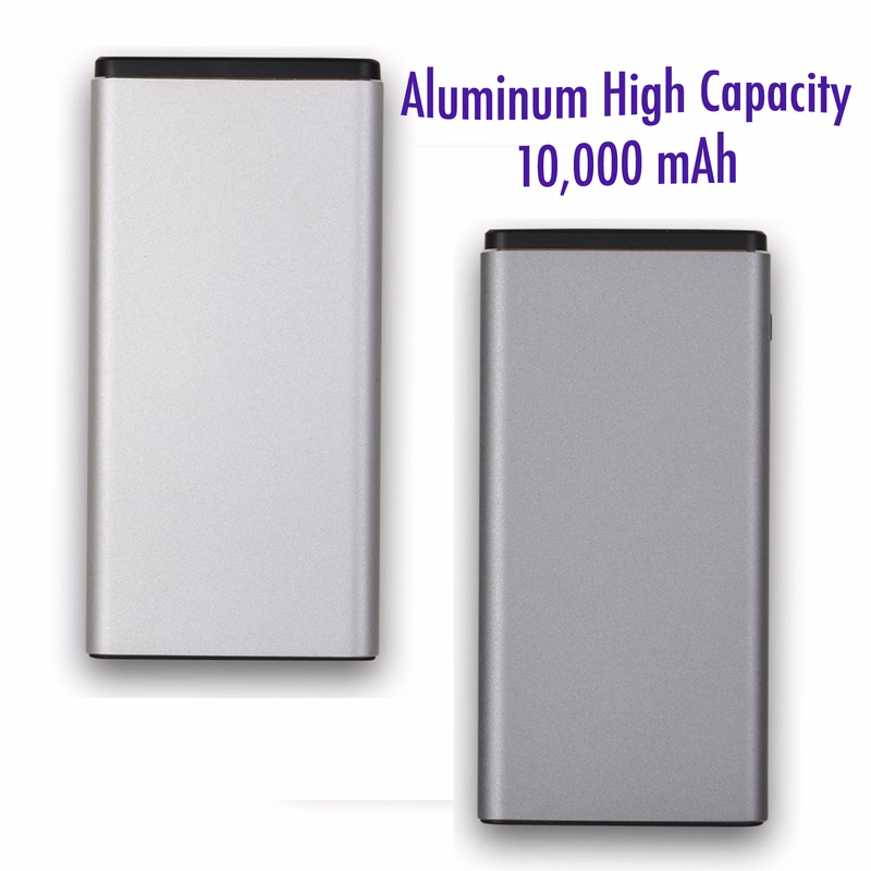 Aluminum High Capacity 10,000 mAh Power Bank