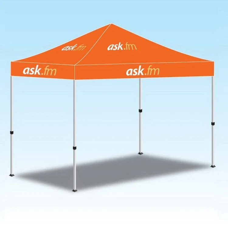 5ftx5ft Popup Canopy with Logo Graphic-2 Color 1