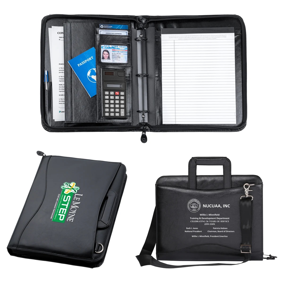 Messenger 3-Ring Shoulder Strap Portfolio 1