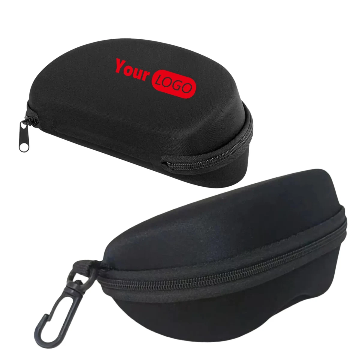 Storage Case Glasses Felt Lining Reinforced Zipper Belt Clip 1