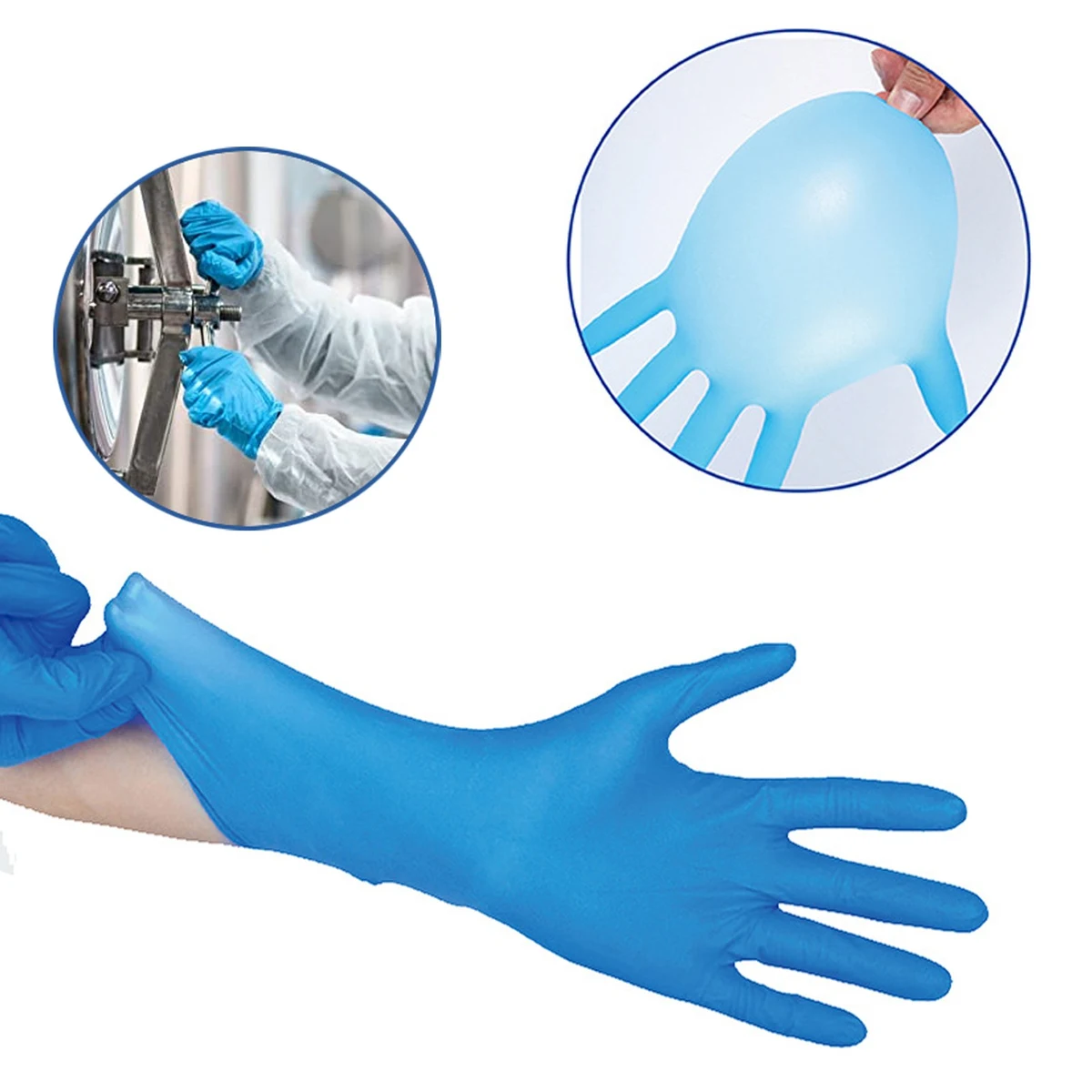 8.5-mil Heavy Duty Examination Nitrile Glove 1
