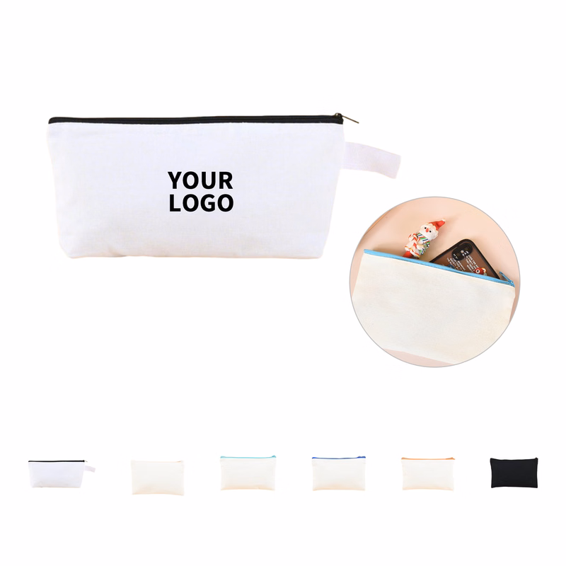 Poly Cotton Pencil Pouch 7.9 x 4.3"