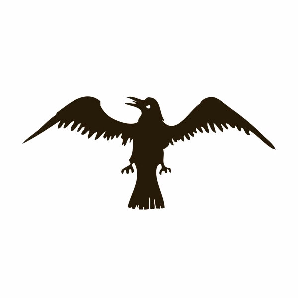 Special Historical Stick Flag - Raven