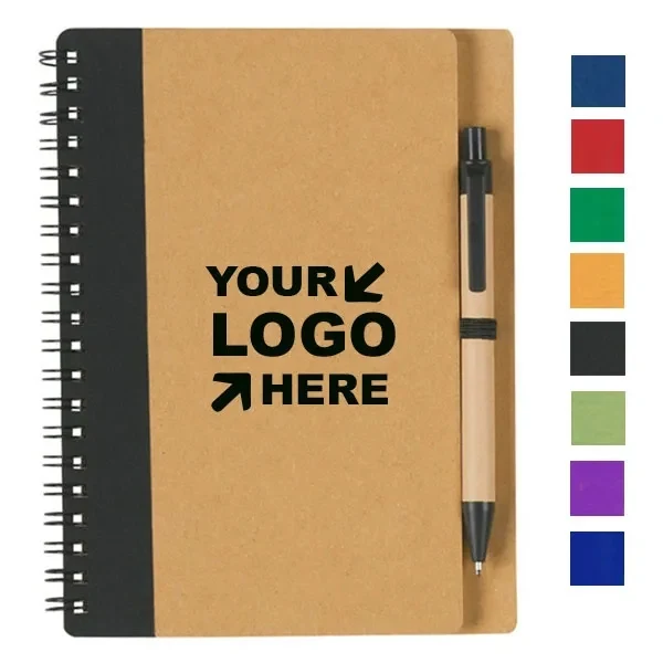 Eco Spiral Notebook and Pen Set 1