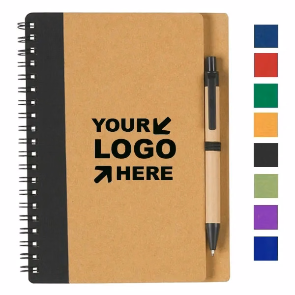 Eco Spiral Notebook and Pen Set