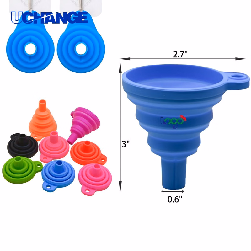 Flexible Folding Silicone Funnel Kitchen Tool