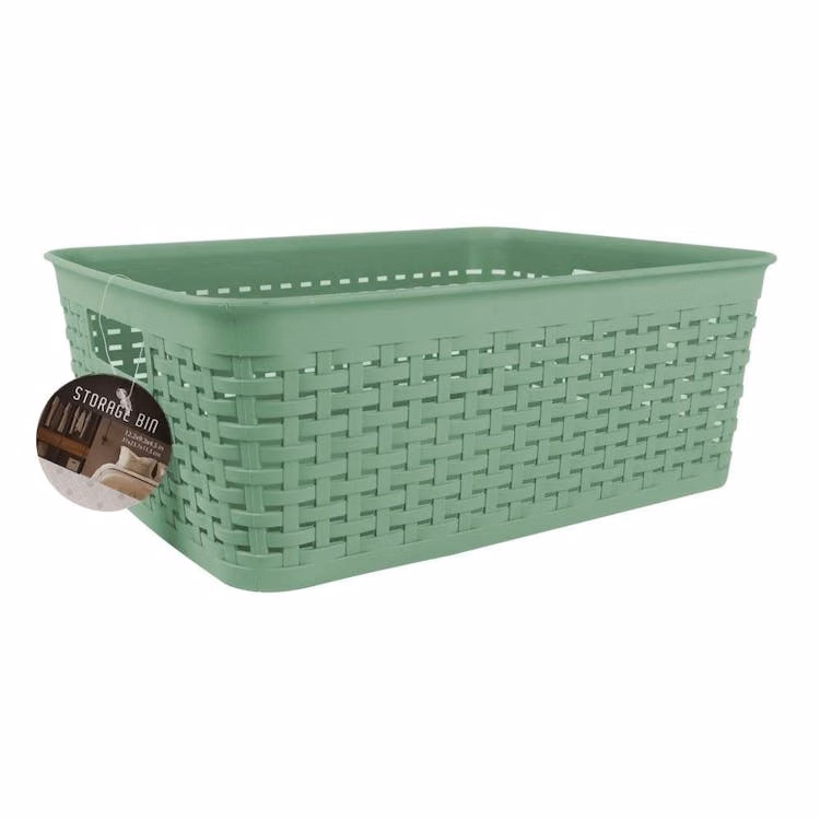 Medium Plastic Storage Baskets - Mint