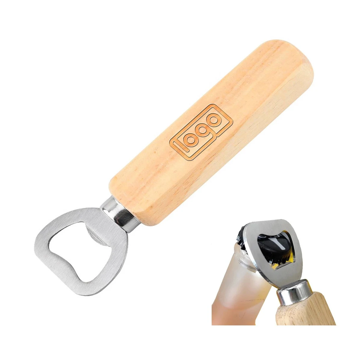 Bottle Opener With Wood Handle 1