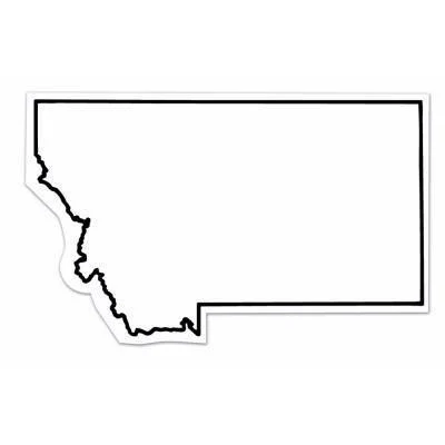 Montana State Shape Magnet - Full Color 1