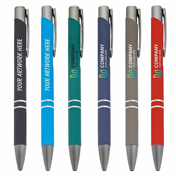 Metal Ballpoint Pen With Gunmetal Trim