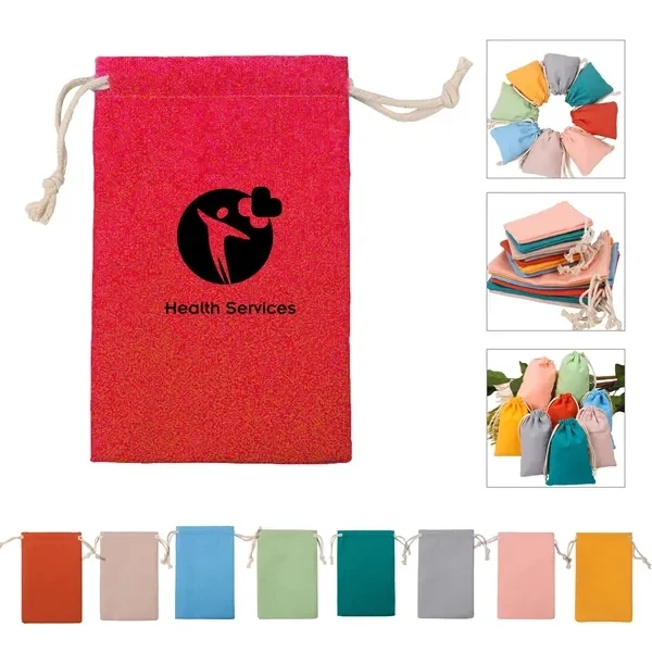 Custom Cotton Drawstring Pouch With Soft Texture — Premium Jewelry Packaging 1