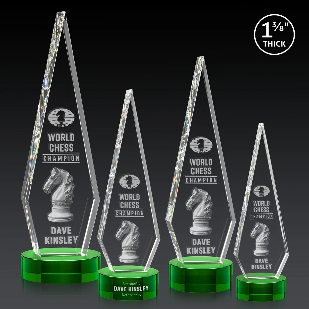 Springfield 3D Award on Stanrich Base - Green 1