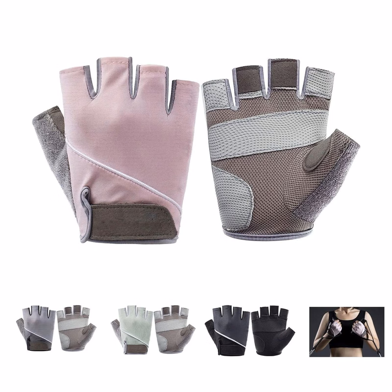 PU gel anti slip pad Workout Gloves for Women Men