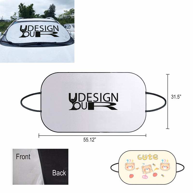 MOQ10 Custom Magic Foldable Universal Folding Car Sunshade
