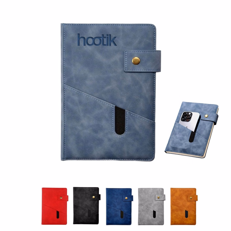 Leather Journal Notebook with Pocket - Ocean
