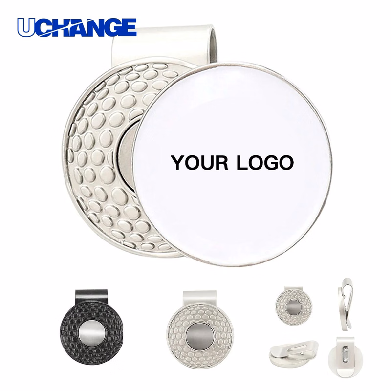 Metal Golf Hat Clip Tool with Strong Magnetic Ball Marker