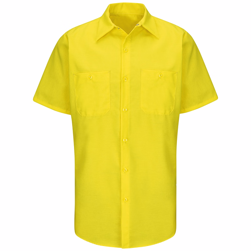 Red Kap® Short Sleeve Enhanced Visibility Ripstop Work Shirt
