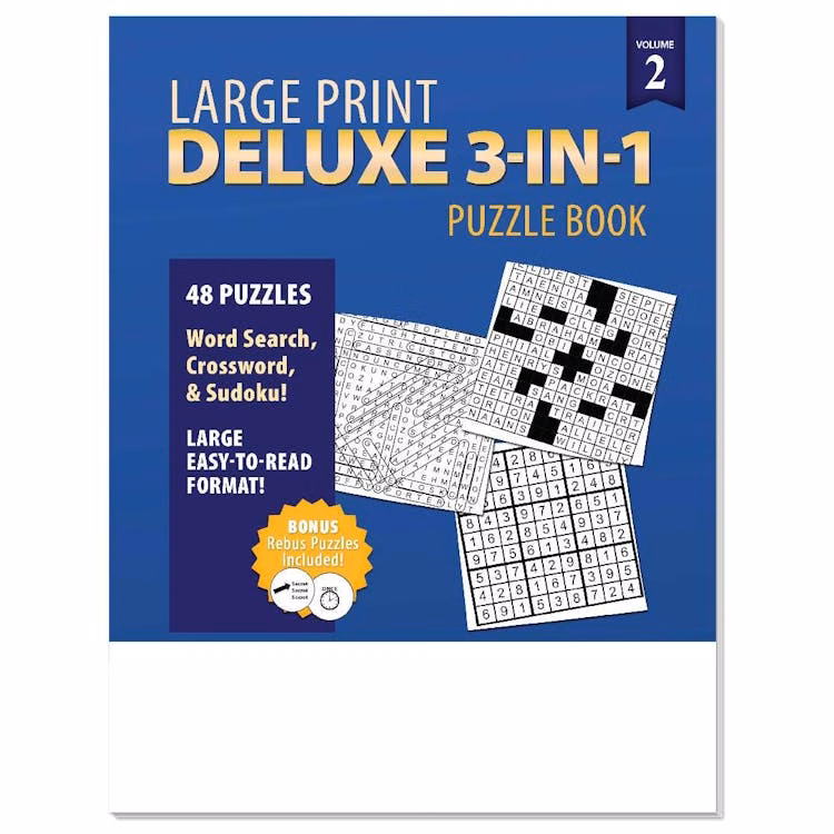 Deluxe 3-in-1 Puzzle Book - Volume 2