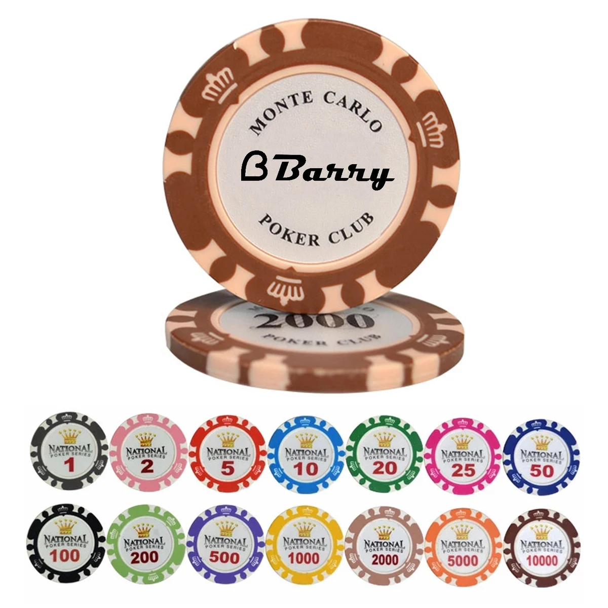 Round Plastic Poker Chips 1