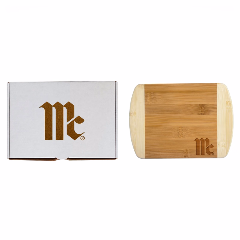 8" Two-Tone Cutting Board with Engraved Gift Box