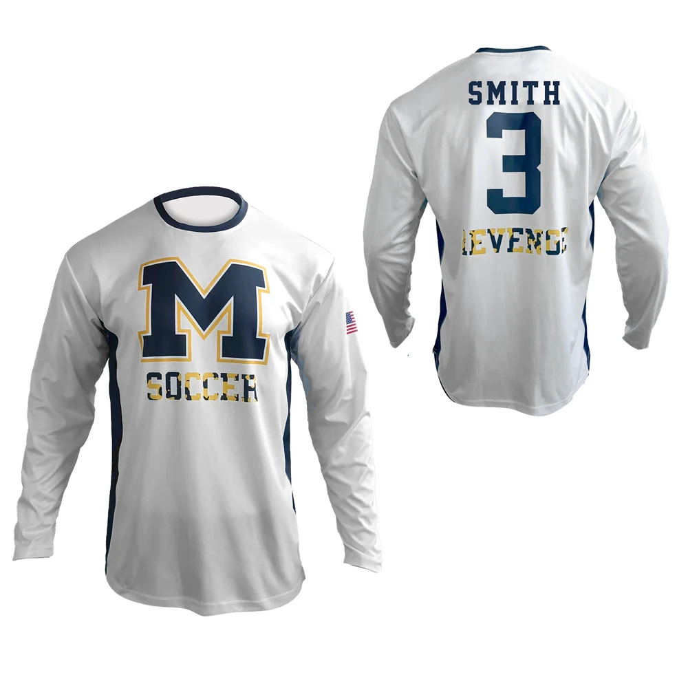 Men's Soccer Crew LS Pinhole Mesh Jersey 1
