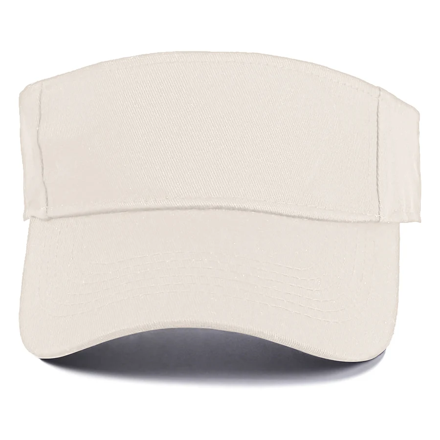Stock Solid Color Cotton Visor - Sports Style 1